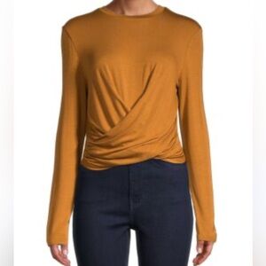 ZARA | Burnt Orange Twist Top